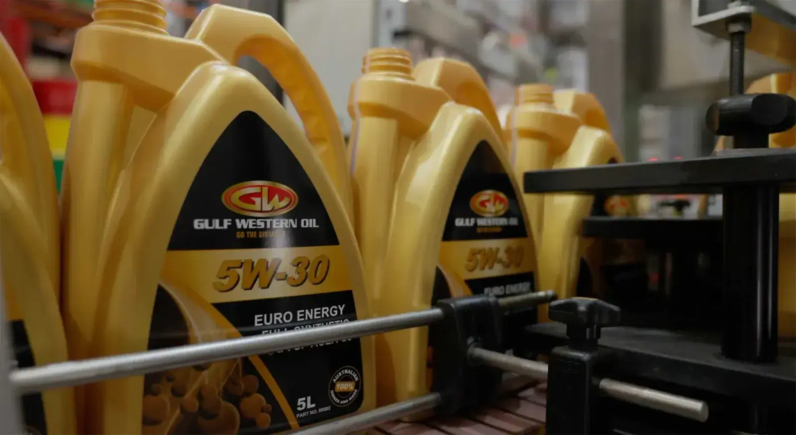 Gulf Western 5L engine oil range