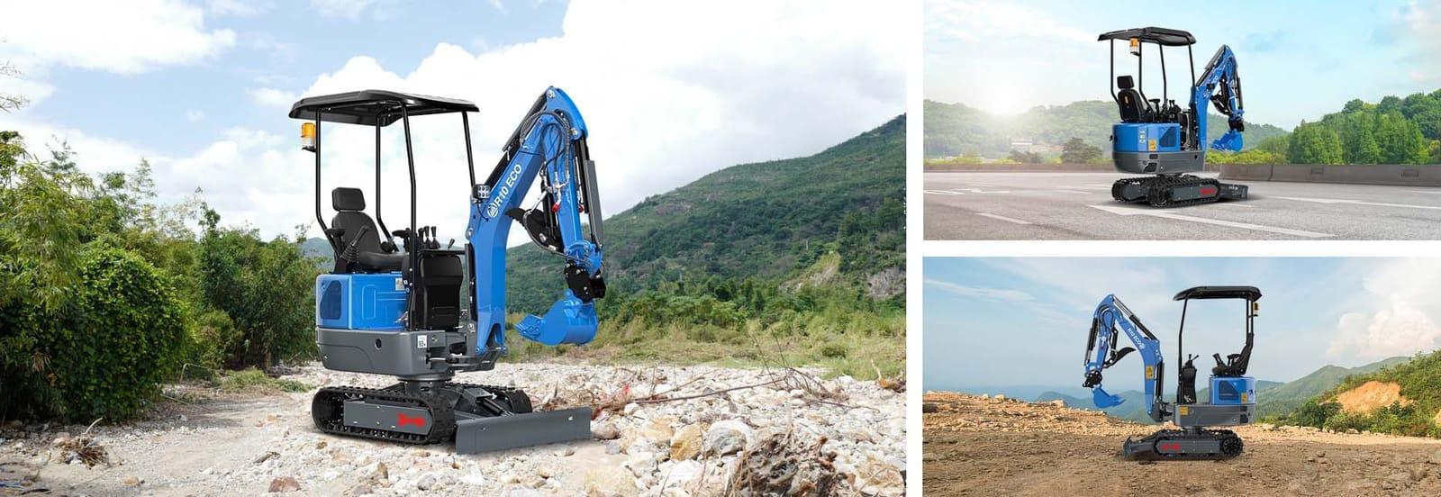 Mini excavator working on a Bongaree site
